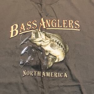 St John Bay Men 2Xl‎ Tall Bass Anglers Brown Fishing Shirt Short Sleeve